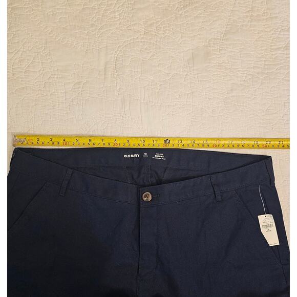 NWT Navy Blue High-Rise Skinny Jeans Old Navy Women’s 18 Petite Adjustable Waist - Picture 6 of 8